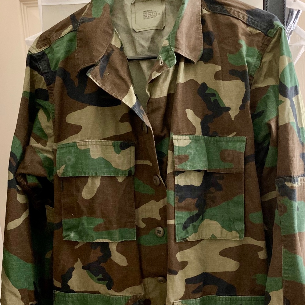 Men’s USMC Camo Vintage Outdoor Jacket sz Small